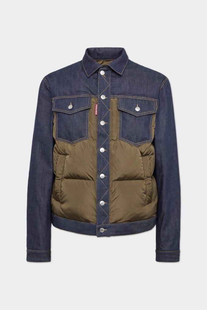 Veste en jean matelassée hybride Veste en jean matelassée hybride