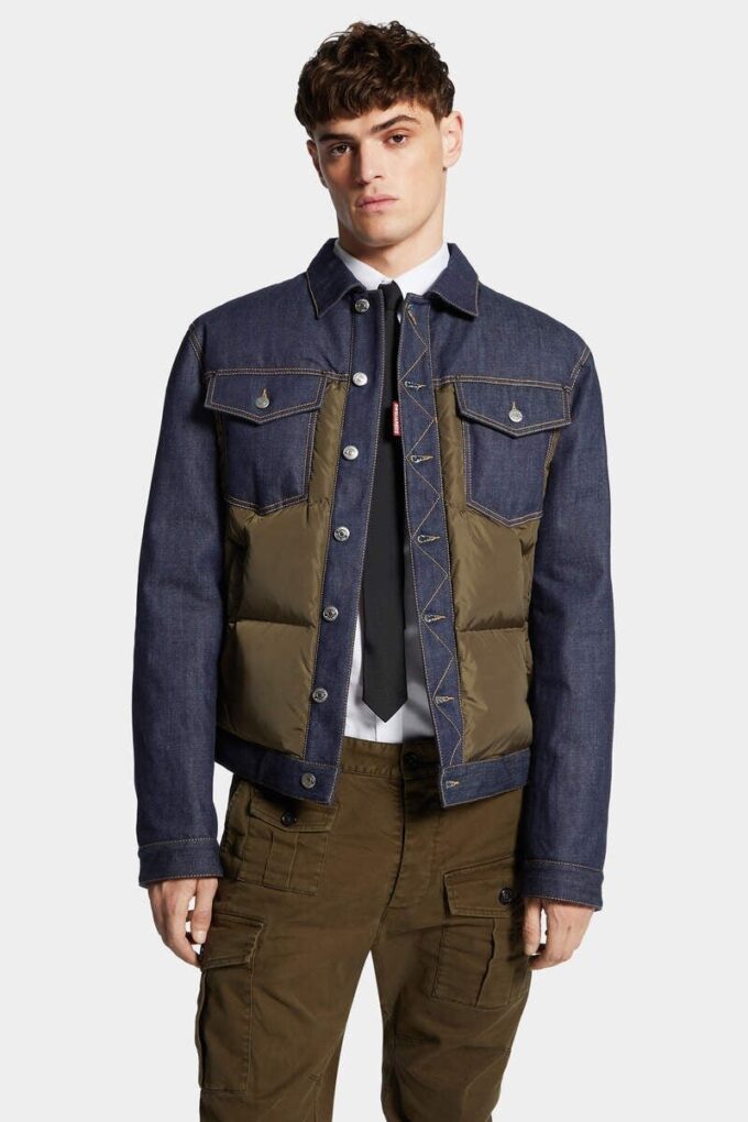 Veste en jean matelassée hybride Veste en jean matelassée hybride