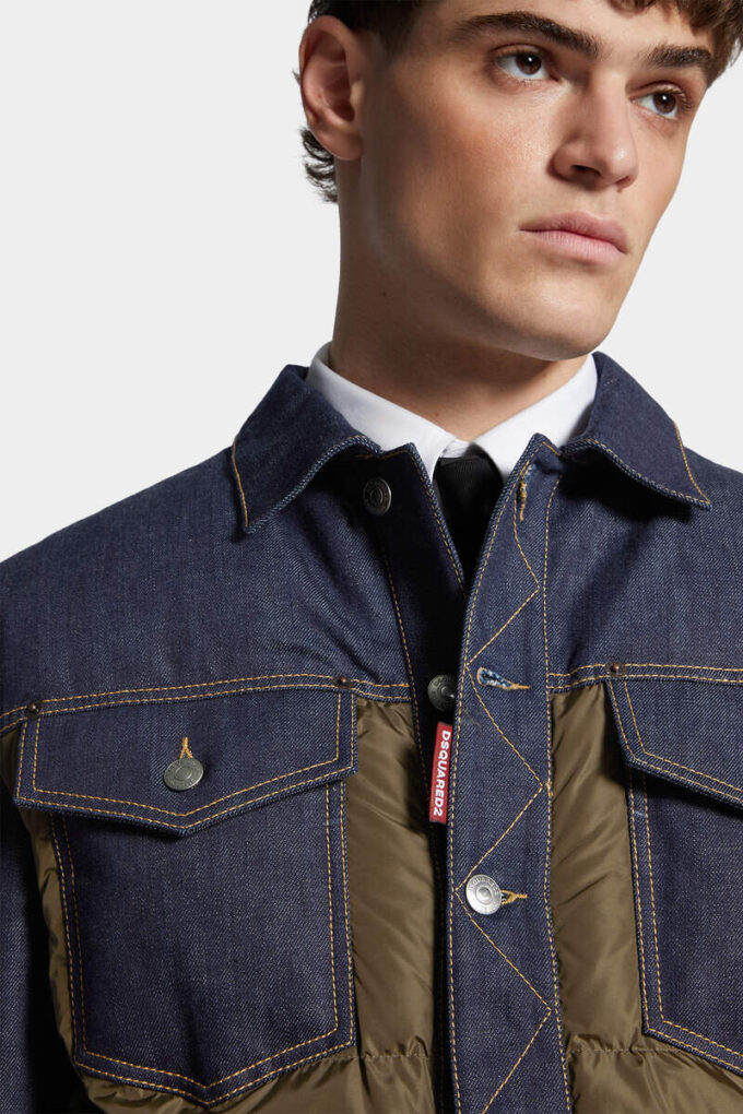 Veste en jean matelassée hybride Veste en jean matelassée hybride
