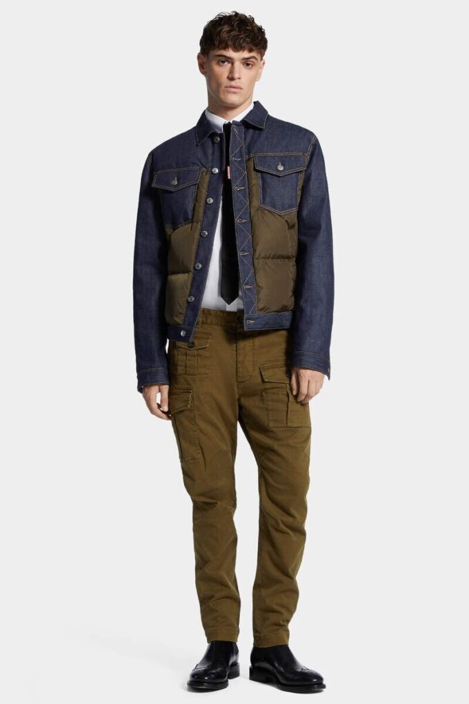 Veste en jean matelassée hybride Veste en jean matelassée hybride