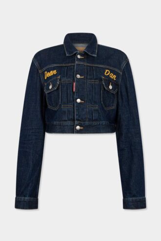 Veste en jeans courte et carrée Cimosa Authentic Japanese