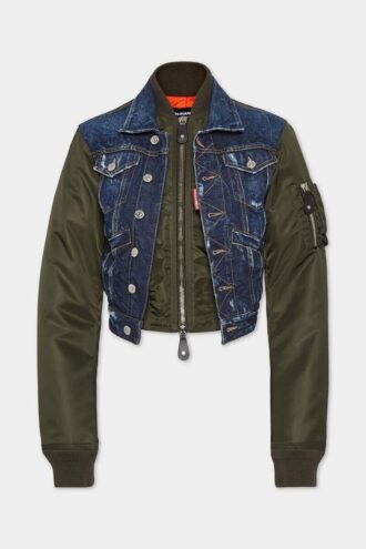 Veste en jeans hybride Dark Aviator