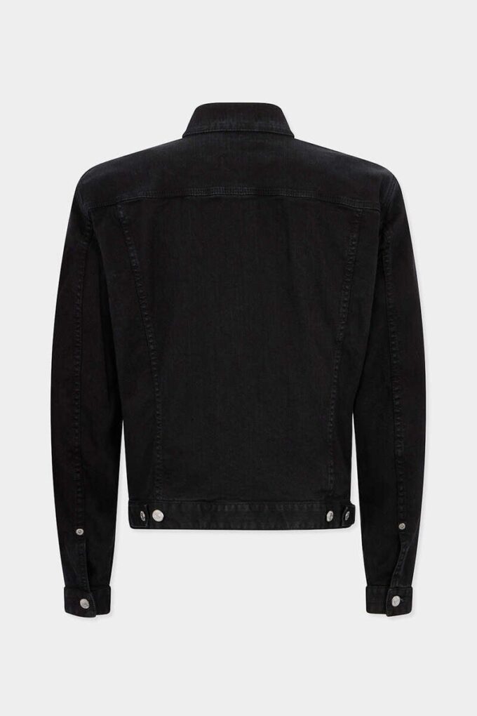 Veste en jeans teint en pièce Veste en jeans teint en pièce