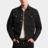 Veste en jeans teint en pièce Veste en jeans teint en pièce