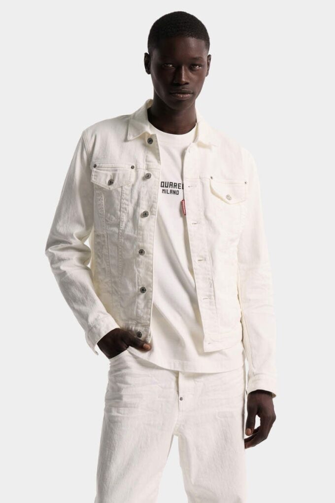 Veste en jeans teint en pièce